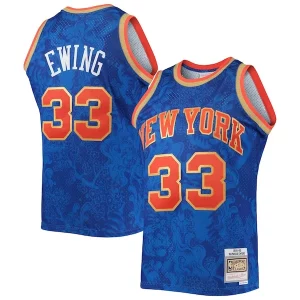 Patrick Ewing New York Knicks Prime Hardwood Classics 1991/92 Lunar New Year Swingman Jersey Blue - Confort et style combinés - Pour un look exceptionnel