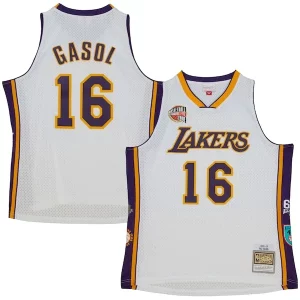 Pau Gasol Los Angeles Lakers Unisex Hall of Fame Class of 2023 Throwback Swingman Jersey White Élégant - Nouvelle arrivée - Êtes-vous prêt pour la saison ?