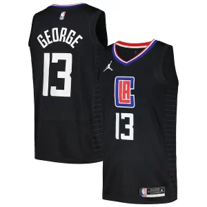 Paul George LA Clippers Jordan Brand Nike Swingman Player Jersey Refiné Statement Edition Black - Maillot de collection - Un bijou pour les amateurs