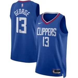 Paul George LA Clippers Magnifique Nike Unisex Swingman Jersey Icon Edition Royal - Fait à la main - Un produit unique et de qualité