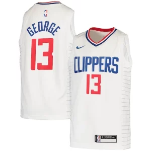 Paul George LA Clippers Nike Youth Élégant 2020/21 Swingman Jersey Association Edition White - Promotion limitée - Profitez de la réduction avant qu'elle ne soit terminée