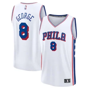 Paul Exquisite George Philadelphia 76ers Youth Fast Break Replica Player Jersey Association Edition White - Maillot de collection - Un bijou pour les amateurs