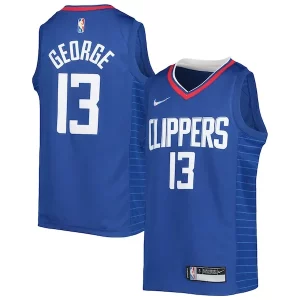 Paul George Tendance LA Clippers Nike Youth 2021/22 Diamond Swingman Jersey Icon Edition Royal - Édition limitée - Uniques dans leur genre