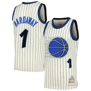 Penny Hardaway Luxueux Orlando Magic Chainstitch Swingman Jersey Cream - Pour les fans de la ligue - Un maillot authentique de la compétition