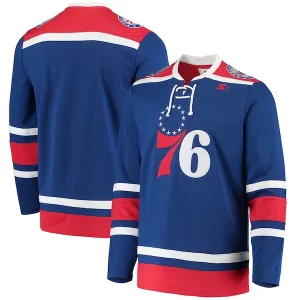 Philadelphia 76ers G III Sports Sophistiqué by Carl Banks Pointman Hockey Fashion Jersey Royal - Pour les fans de la ligue - Un maillot authentique de la compétition