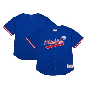 Philadelphia 76ers Hardwood Classics On The Clock Mesh Fashion Baseball Jersey Royal Unique - Pour les amateurs de basketball passionnés - Livraison rapide