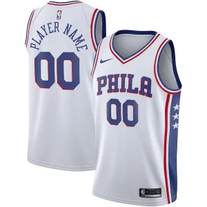 Philadelphia 76ers Nike 2020/21 Swingman Custom Unique Jersey Association Edition White - Événement exclusif - Soyez l'un des premiers à avoir ce maillot