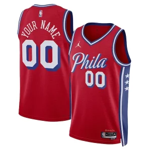 Philadelphia 76ers Stylish Jordan Brand Unisex 2022/23 Swingman Custom Jersey Statement Edition Red - Dernières unités - Ne manquez pas cette opportunité