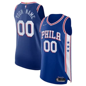 Philadelphia 76ers Tendance Nike 2021/22 Diamond Authentic Custom Jersey Icon Edition Royal - Dernières unités - Ne manquez pas cette opportunité