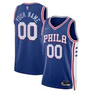 Philadelphia Moderne 76ers Nike 2021/22 Diamond Swingman Custom Jersey Icon Edition Royal - Idéal pour les soirées de sport - Montrez votre style