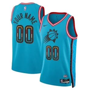 Phoenix Suns Nike Unisex 2022/23 Swingman Custom Magnifique Jersey City Edition Turquoise - Pour les fans de la ligue - Un maillot authentique de la compétition