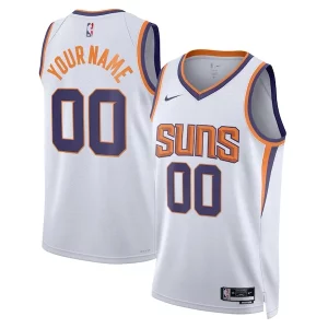Phoenix Suns Nike Unisex 2022/23 Swingman Custom Tendance Jersey White Association Edition - Idéal pour les soirées de sport - Montrez votre style