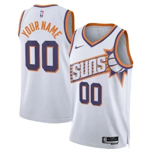 Phoenix Suns Nike Unisex Swingman Custom Jersey White Association Edition Gracieux - Pour les amateurs de basketball passionnés - Livraison rapide