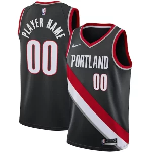 Portland Trail Blazers Authentique Nike Swingman Custom Jersey Black Icon Edition - Giftez-le à un fan dévoué - Livraison en temps pour les fêtes