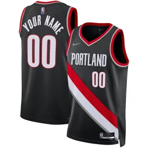 Portland Trail Blazers Nike 2021/22 Diamond Swingman Custom Jersey Incontournable Icon Edition Black - Maillot de collection - Un bijou pour les amateurs
