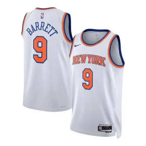 RJ Barrett New York Knicks Nike Unisex Swingman Jersey Association Edition Personalisable White - Confort et style combinés - Pour un look exceptionnel