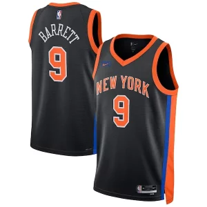 RJ Barrett New York Notable Knicks Nike Unisex 2022/23 Swingman Jersey City Edition Black - Design innovant - Écarte-vous du commun des mortels