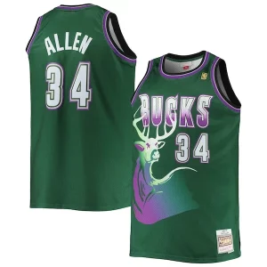 Ray Allen Milwaukee Admirable Bucks Big & Tall 1996/97 Hardwood Classics Swingman Jersey Hunter Green - Maillot de collection - Un bijou pour les amateurs