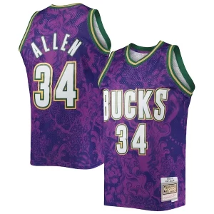 Ray Allen Milwaukee Bucks Hardwood Classics 2000/01 Lunar New Year Swingman Uniques Jersey Purple - Pour les amateurs de basketball passionnés - Livraison rapide