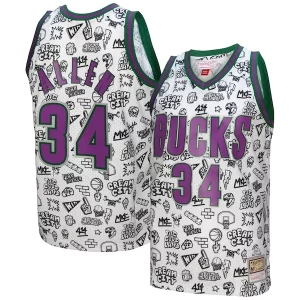 Ray Allen Sophistiqué Milwaukee Bucks 2000/01 Swingman Jersey White - Confort et style combinés - Pour un look exceptionnel