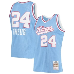 Reggie Theus Sacramento Kings 1985/86 Hardwood Classics Swingman Jersey Light Blue Bold - Pour les amateurs de basketball passionnés - Livraison rapide