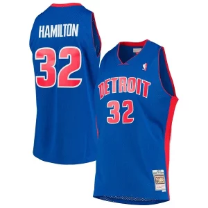 Richard Exclusif Hamilton Detroit Pistons 2003/04 Hardwood Classics Swingman Jersey Blue - Stock limité - Commandez vite votre maillot exclusif