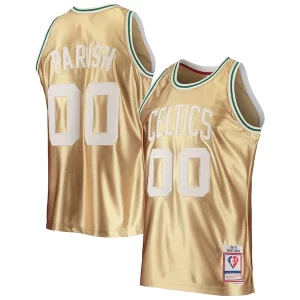 Robert Parish Boston Celtics 75th Notable Anniversary 1985/86 Hardwood Classics Swingman Jersey Gold - Maillot de qualité supérieure - Durable et résistant