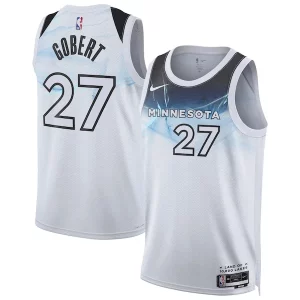 Rudy Gobert Authentique Minnesota Timberwolves Nike Unisex 2024/25 Swingman Player Jersey City Edition White - Stock limité - Commandez vite votre maillot exclusif