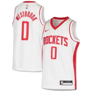 Russell Westbrook Houston Rockets Nike Éclatant Youth Swingman Jersey Association Edition White - Vêtement de fan emblématique - Montrez votre amour pour l'équipe