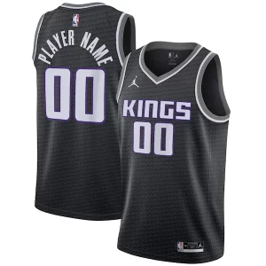 Sacramento Kings Jordan Brand Swingman Custom Collectible Jersey Statement Edition Black - Édition commemorative - Souvenez-vous des moments inoubliables