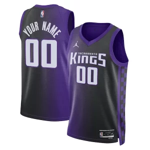 Sacramento Kings Jordan Charming Brand Unisex Swingman Custom Jersey Statement Edition Purple - Maillot de collection - Un bijou pour les amateurs