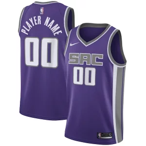 Sacramento Kings Nike Distingué Swingman Custom Jersey Purple Icon Edition - Maillot de qualité supérieure - Durable et résistant