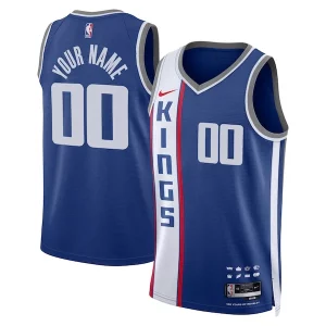 Sacramento Kings Nike Unisex 2023/24 Custom Swingman Jersey Blue Haut de gamme City Edition - Parfait pour le match jour - Montrez votre support avec style