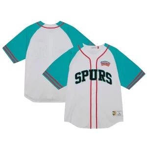 San Antonio Spurs Dashing Practice Day Baseball Jersey White - Événement exclusif - Soyez l'un des premiers à avoir ce maillot
