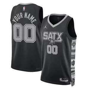 San Antonio Spurs Jordan Brand Unisex 2022/23 Swingman Custom Incontournable Jersey Statement Edition Black - Édition limitée - Uniques dans leur genre