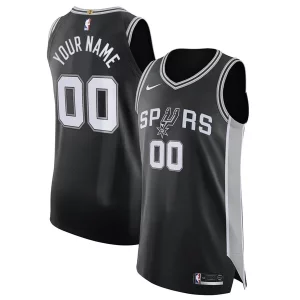 San Antonio Spurs Nike Exclusif Authentic Custom Jersey Black Icon Edition - Pour les fans de la ligue - Un maillot authentique de la compétition