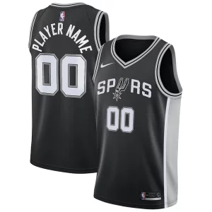 San Antonio Spurs Nike Swingman Distingué Custom Jersey Black Icon Edition - Giftez-le à un fan dévoué - Livraison en temps pour les fêtes