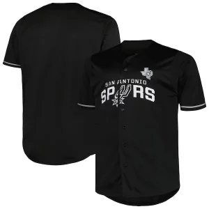 San Antonio Spurs Profile Big & Tall Pop Splendide Jersey Black - Vêtement de fan emblématique - Montrez votre amour pour l'équipe