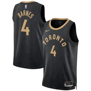Scottie Barnes Toronto Exquisite Raptors Nike Unisex 2022/23 Swingman Jersey City Edition Black - Parfait pour le match jour - Montrez votre support avec style