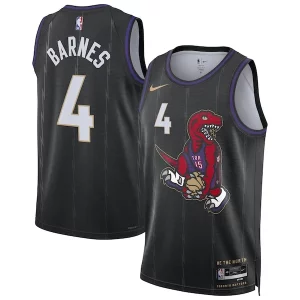Scottie Barnes Toronto Raptors Nike Unisex 2024/25 Notable Swingman Player Jersey City Edition Black - Vêtement de fan emblématique - Montrez votre amour pour l'équipe
