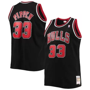 Scottie Vibrant Pippen Chicago Bulls Big & Tall Hardwood Classics Swingman Jersey Black/Red - Dernières unités - Ne manquez pas cette opportunité