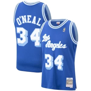 Shaquille Admirable O'Neal Los Angeles Lakers Hardwood Classics Swingman Jersey Royal/Purple/Gold - Maillot de qualité supérieure - Durable et résistant
