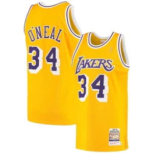 Shaquille Magnifique O'Neal Los Angeles Lakers 1996/97 Hardwood Classics Authentic Jersey Gold - Collectionner ce maillot rare - Augmentez la valeur de votre collection