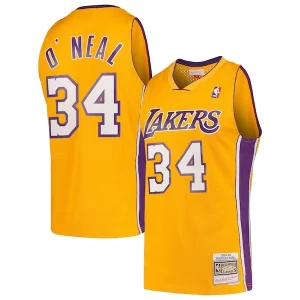 Shaquille O'Neal Classique Los Angeles Lakers Hardwood Classics Swingman Jersey Gold - Giftez-le à un fan dévoué - Livraison en temps pour les fêtes