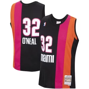 Shaquille O'Neal Dashing Miami Heat 2005/06 Hardwood Classics Swingman Jersey Black - Idéal pour les soirées de sport - Montrez votre style