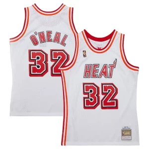 Shaquille O'Neal Miami Heat 2007/08 Hardwood Classics Swingman Jersey Notable White - Design innovant - Écarte-vous du commun des mortels