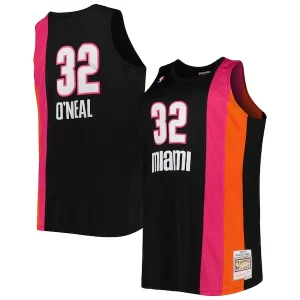 Shaquille O'Neal Miami Notable Heat Big & Tall Hardwood Classics 2005/06 Swingman Jersey Black - Maillot de marque reconnue - Faites confiance à la qualité
