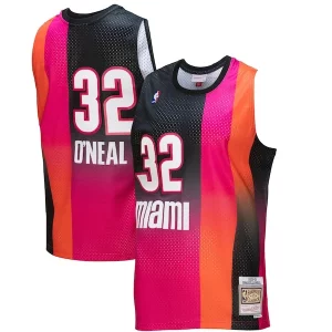 Shaquille O'Neal Miami Vibrant Heat 2005/06 Hardwood Classics Fadeaway Swingman Player Jersey Pink/Black - Pour les fans de la ligue - Un maillot authentique de la compétition
