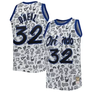 Shaquille O'Neal Orlando Magic 1994/95 Hardwood Classics Doodle Swingman Jersey White Exclusif - Dernières unités - Ne manquez pas cette opportunité
