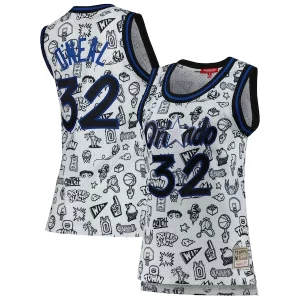 Shaquille O'Neal Orlando Magic Women's Splendide 1994 Doodle Swingman Jersey White - Maillot de marque reconnue - Faites confiance à la qualité